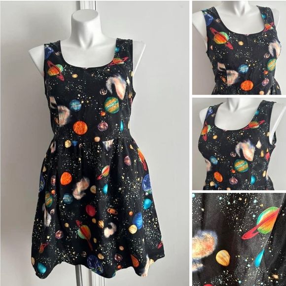 Retrolicious Dresses & Skirts - Outer Space Dress, Size 2X, Retrolicious